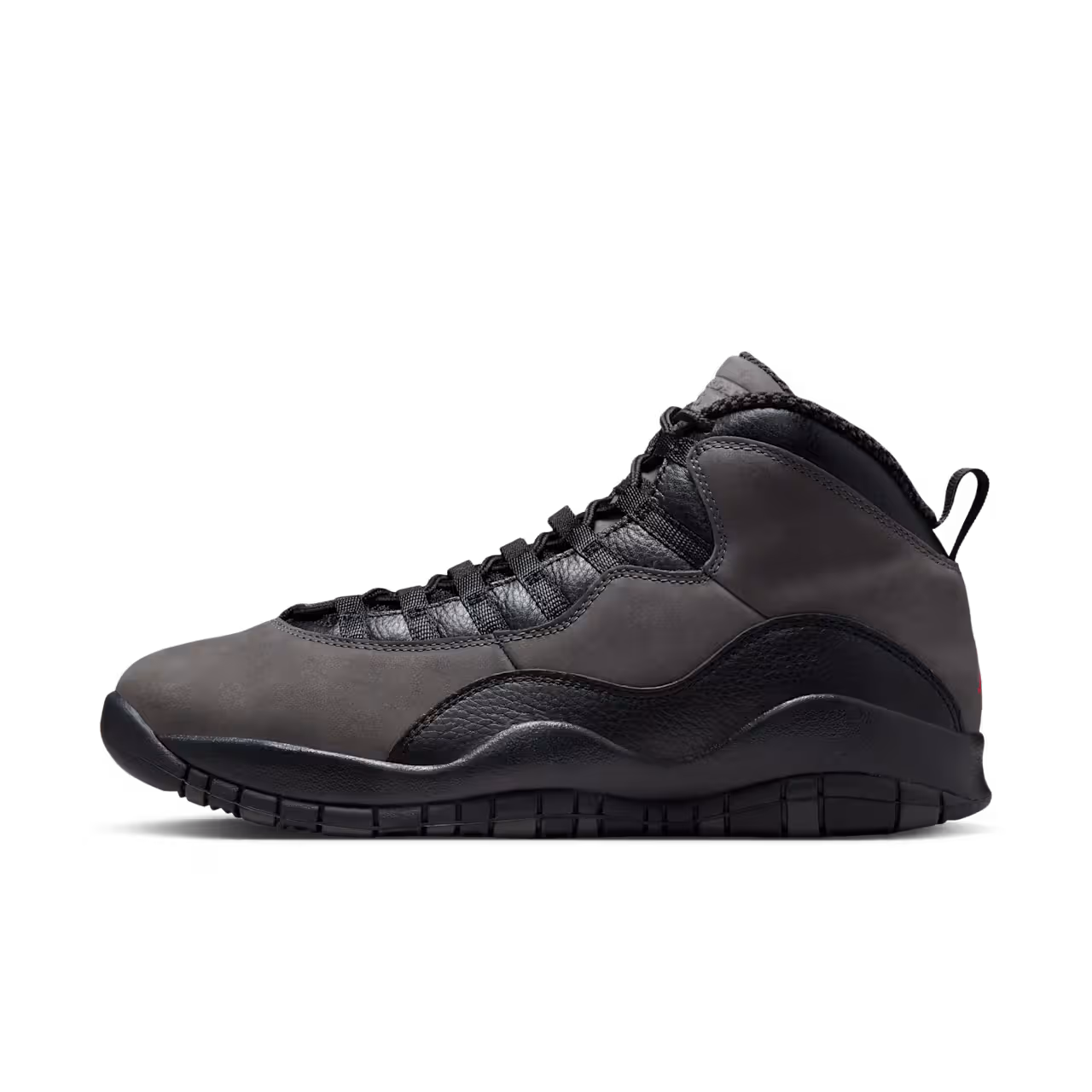Retro 10 Charred Grey and Black